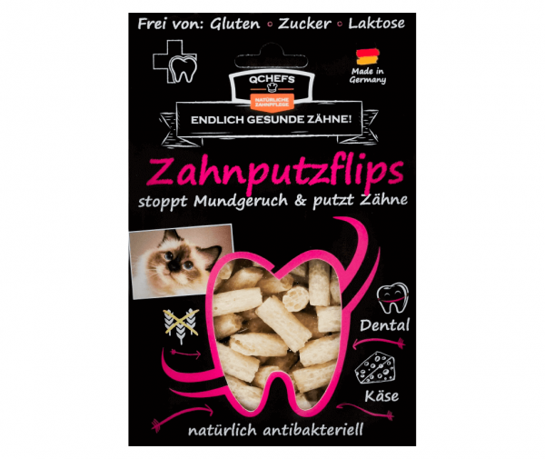 Qchefs Zahnputzflips für Katzen